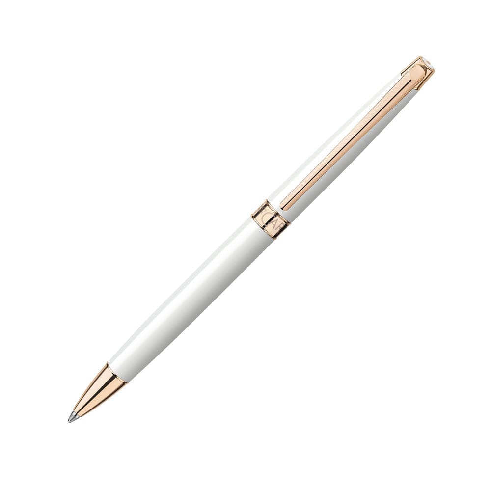 Leman Slim Rosegold White Ballpoint