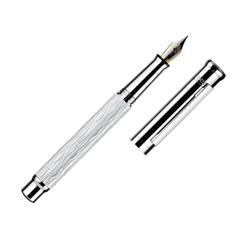 design04 Wave White Fountain Pen