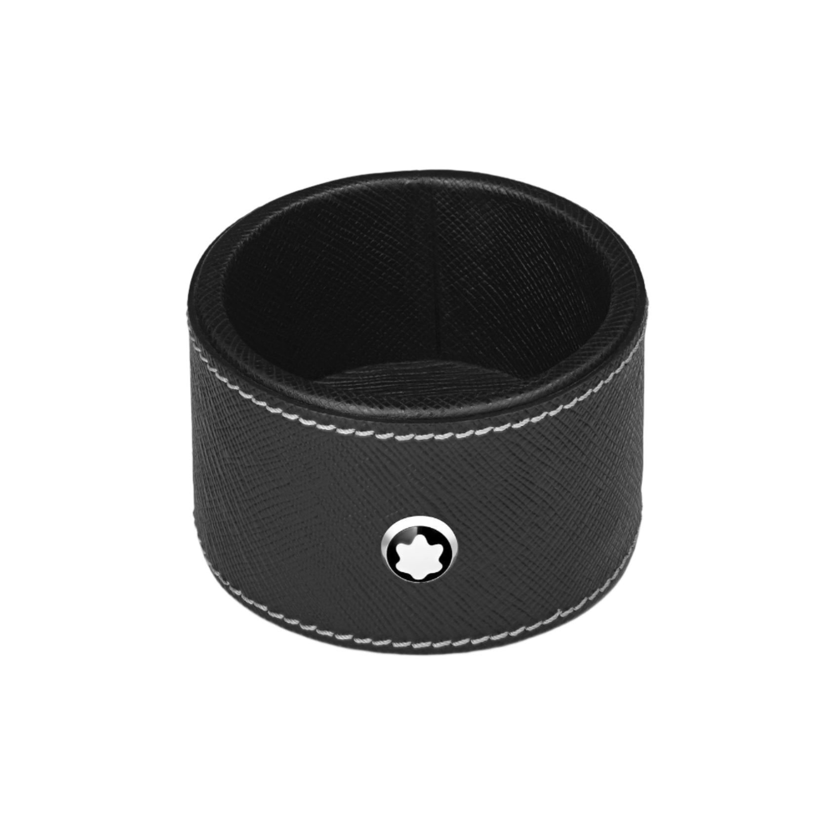 Black Small Round Desk Tray