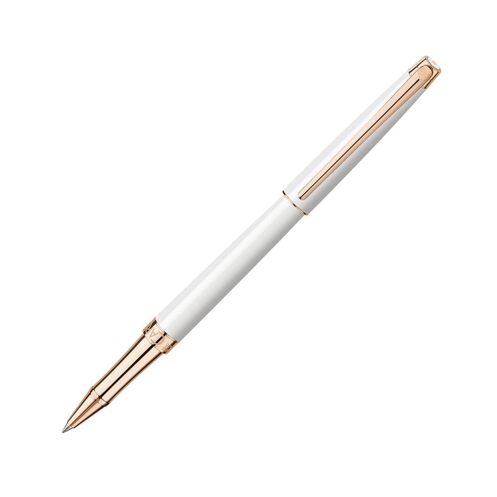 Roller CARAN D'ACHE Leman Slim Rosegold Bianco